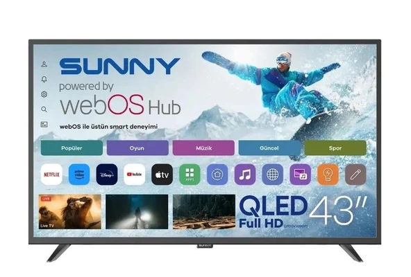 Sunny SN43FPRL Full HD 43" 109 Ekran Uydu Alıcılı webOS Smart LED TV ürün görseli 1