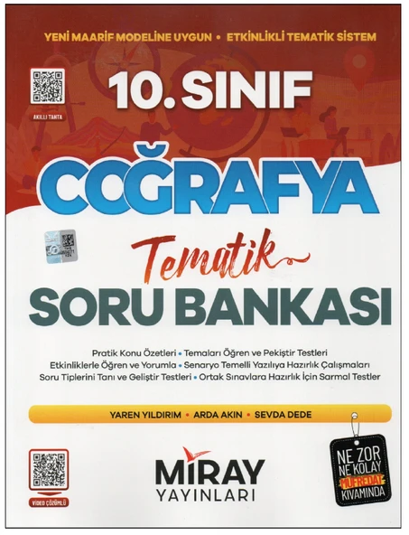 Miray 10.Sınıf Coğrafya Tematik Soru Bankası ürün görseli 1