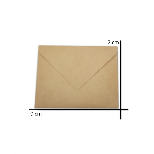 12 Adet 7 x 9 Renkli Mini Zarf 6 Renk - 6