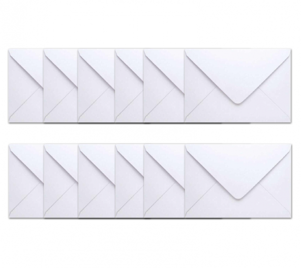 12 Adet Davetiye Zarfı 14 x 20 Cm 110 gr. 1. Hamur - 2