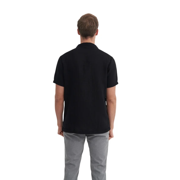 Kısa Kol Erkek Gömlek 25YCEED02039 - Resim 9