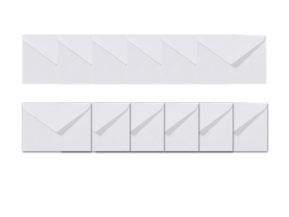 İstisna 12 Adet Mektup Zarfı 13x18cm 100gr. Beyaz - 2