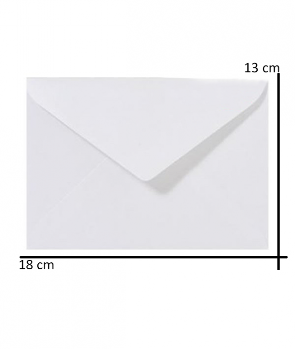 İstisna 12 Adet Mektup Zarfı 13x18cm 100gr. Beyaz - 5