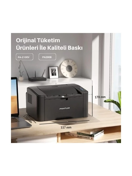 Pantum P2500W Yazıcı Wi-Fi Mono Lazer Yazıcı ( Opsiyonel Dolum İmkanı ) - Resim 2