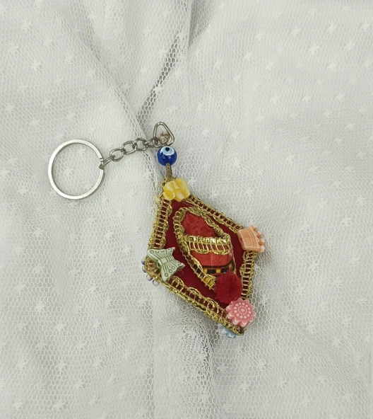 Anahtarlık Çarık Nazar Boncuk Kötü Göz Çanta Cüzdan Süsü Aksesuar ürün görseli 1