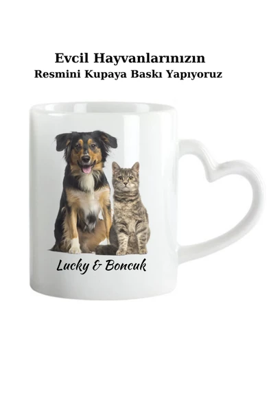 Elbasan Tekstil Evcil Hayvan Fotoğraflı Kupa, Kişiye Özel Evcil Hayvan Kupası, Kişiye Özel Kahve Kupası ürün görseli 1