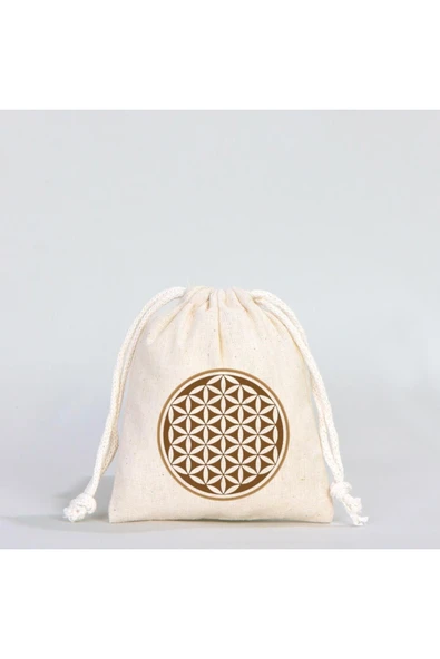 Elbasan Tekstil Yaşam Çiçeği Desenli Tarot / Kehanet Kartı / Mücevher / Bereket Kesesi ürün görseli 1