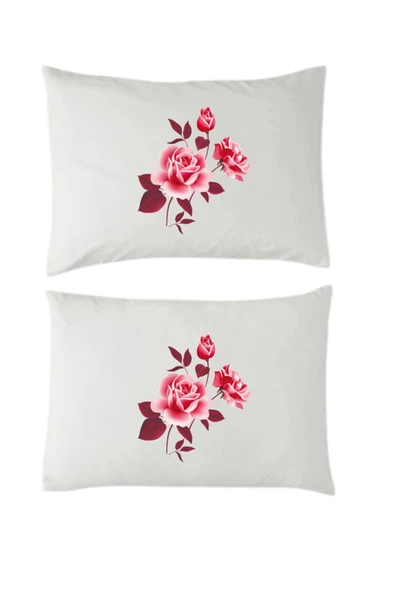 Elbasan Tekstil Rose Yastık Kılıfı 50x70 Fermuarlı 2 Adet ürün görseli 1