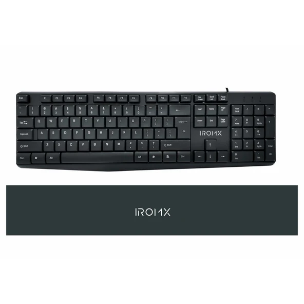 IROMX SK10X TR Kablolu Q Klavye Yüksek kalite Esnek Tasarım Masaüstü Klavye ürün görseli 1