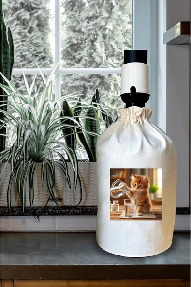 Elbasan Tekstil Damacana Kılıfı Su Dolduran Kedi Baskılı ürün görseli 1