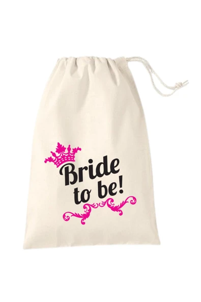 Elbasan Tekstil 10 Adet Bride To Be Hediye Kesesi 15 x 20 cm Ebat ürün görseli 1