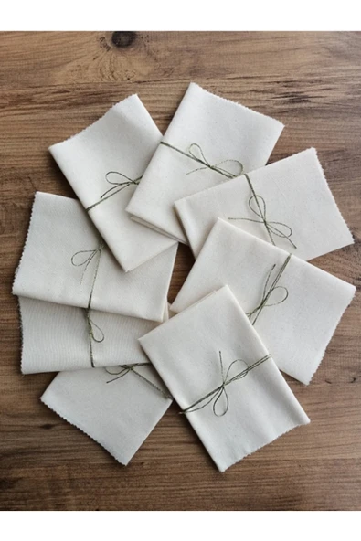 Elbasan Tekstil Punch'a Uygun Ham Bez Kumaş Peçete Kiti (35x35 Cm) 8 Adet ürün görseli 1