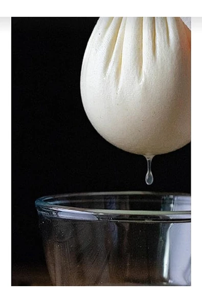 Elbasan Tekstil 2 Adet Vegan Ve Hayvansal Süt Ürünleri Süzme Kesesi - Yıkanabilir %100 Pamuk Natürel Bez Torba - Resim 3