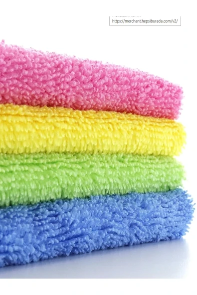 Elbasan Tekstil Süper Emici 40x40cm 4lü Mikrofiber Kurulama Bezi - Resim 3