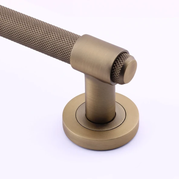 Punch 50 cm Sürgülü Kapı Çekme Kolu Antik Sarı Tutma Kulpu Kulbu Çelik Dış Kapı Tutamağı Kol - Resim 9