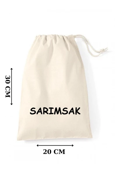 Elbasan Tekstil Ham Bez Bakliyat Saklama Kesesi 20 x 30 Cm Büzgülü ürün görseli 1