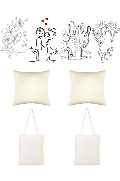 Elbasan Tekstil Şablonlu Punch Nakış Seti 8 Parça ürün görseli 1