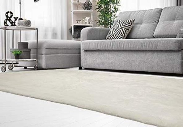 Giz Home Osa Rabbit Post Carpet Krem  120x170 - 1