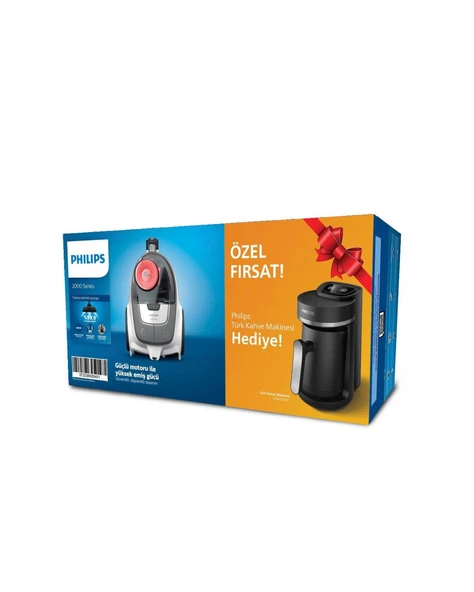 Philips XB2142/10 2000 Seri Powercylone 4 Toz Torbasız Süpürge+Philips HDA150 Kahve Makine Hediyeli - Resim 5