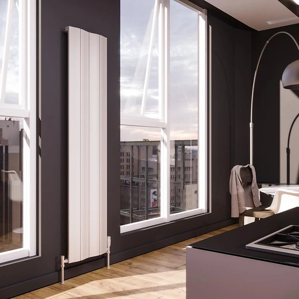 Lojimax Alüminyum Dekoratif Radyatör Amazonite 1800x204mm 2 Dilim Dokulu Antrasit Gri | 622 W Yüksek Isıl Güç | 5 Yıl Üretici Garantisi - Resim 7