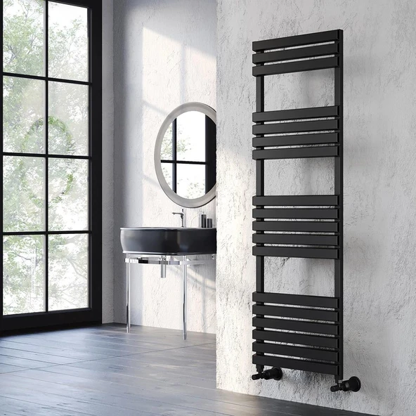 Lojimax Alüminyum Dekoratif Havlupan Sorte Plus 1250x500mm 15 Dilim Dokulu Beyaz | 1049 W Yüksek Isıl Güç | 5 Yıl Üretici Garantisi - Resim 2