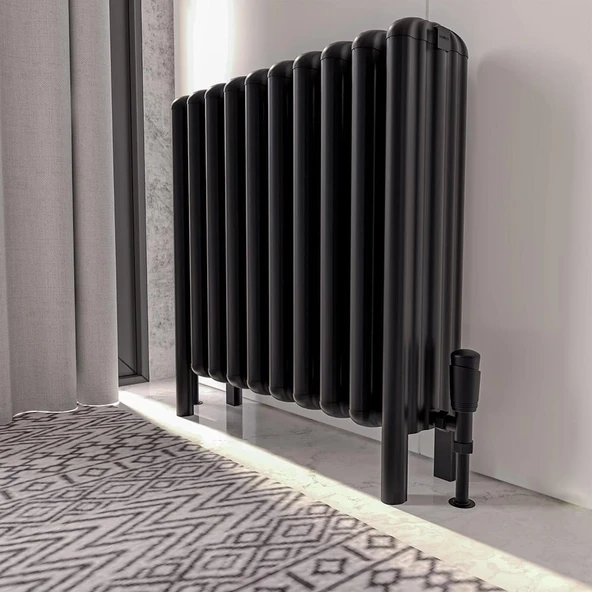 Lojimax Alüminyum Ayaklı Yatay Radyatör Grande Lux 700x1025mm 16 Dilim Mat Antrasit Gri  | 3046 W Yüksek Isıl Güç | 5 Yıl Üretici Garantisi - Resim 10