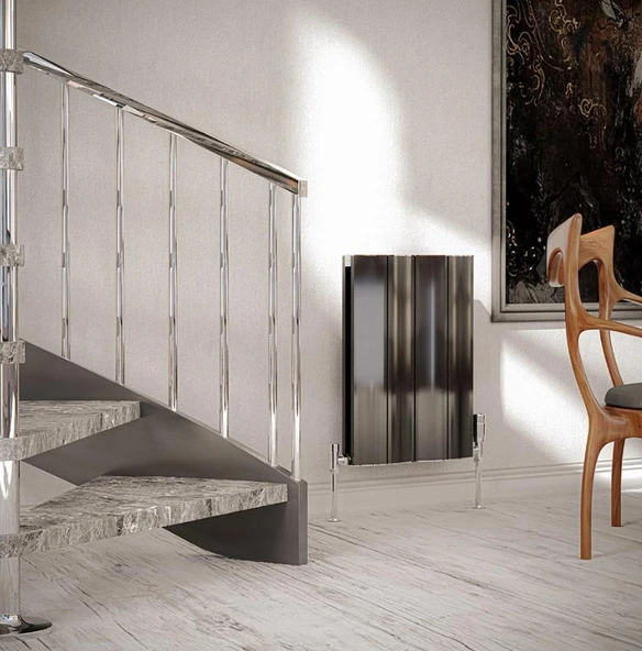 Lojimax Alüminyum Dekoratif Radyatör Amazonite 1800x204mm 2 Dilim Dokulu Antrasit Gri | 622 W Yüksek Isıl Güç | 5 Yıl Üretici Garantisi - Resim 11