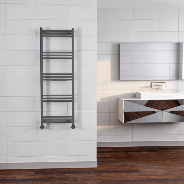 Lojimax Alüminyum Dekoratif Havlupan Lodos W 780x500mm 9 Dilim Dokulu Antrasit Gri | 281 W Yüksek Isıl Güç | 5 Yıl Üretici Garantisi - Resim 6