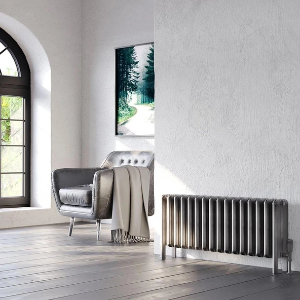 Lojimax Alüminyum Ayaklı Yatay Radyatör Grande Lux 700x1025mm 16 Dilim Mat Antrasit Gri  | 3046 W Yüksek Isıl Güç | 5 Yıl Üretici Garantisi - Resim 9