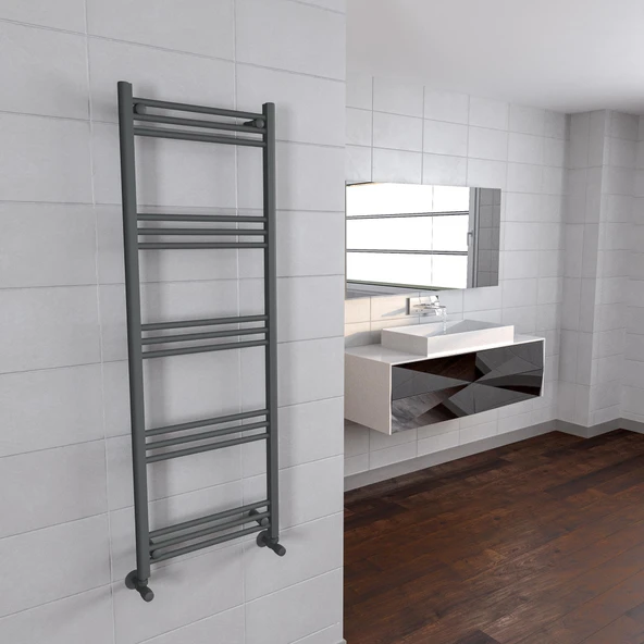 Lojimax Alüminyum Dekoratif Havlupan Lodos W 780x500mm 9 Dilim Dokulu Antrasit Gri | 281 W Yüksek Isıl Güç | 5 Yıl Üretici Garantisi ürün görseli 1