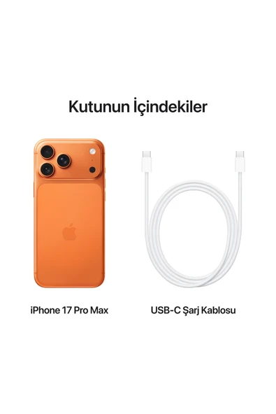iPhone 17 Pro Max 512GB Kozmik Turuncu - Resim 6