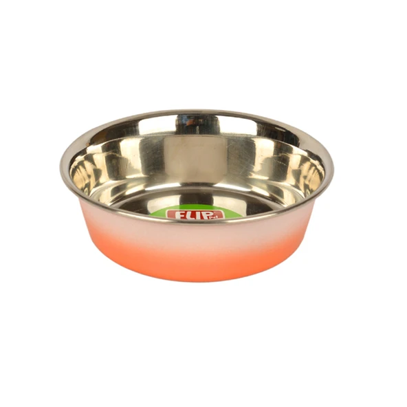 Flip Çift Renkli Çelik Mama ve Su Kabı 13 Cm ürün görseli 1