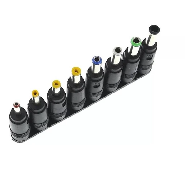8in1 5.5*2.1-2.5mm Adaptör Dc Uç Çevirici Set Konnektör Başlık - Resim 4
