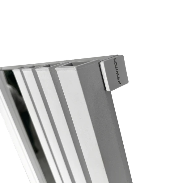 Lojimax Alüminyum Aynalı Dikey Radyatör Siesta Mirror 1800x554mm 6 Dilim Mat Bronz | 1629 W Yüksek Isıl Güç | 5 Yıl Üretici Garantisi - Resim 4