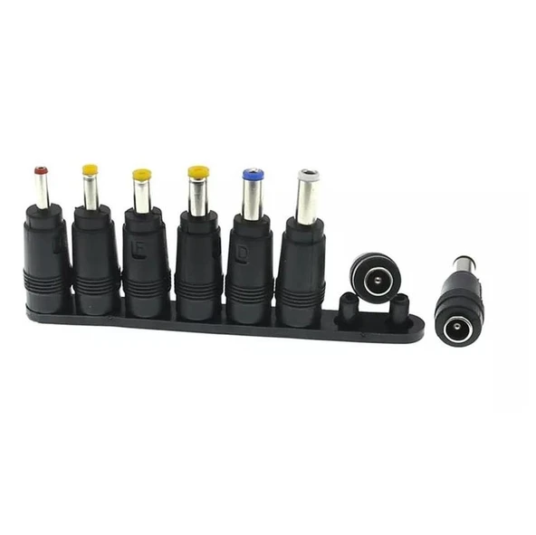 8in1 5.5*2.1-2.5mm Adaptör Dc Uç Çevirici Set Konnektör Başlık - Resim 2