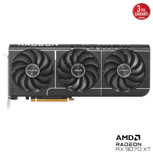 ASUS Prime Radeon RX 9070 XT OC Edition 16GB GDDR6 256 Bit Ekran Kartı PRIME-RX9070XT-O16G - Resim 2