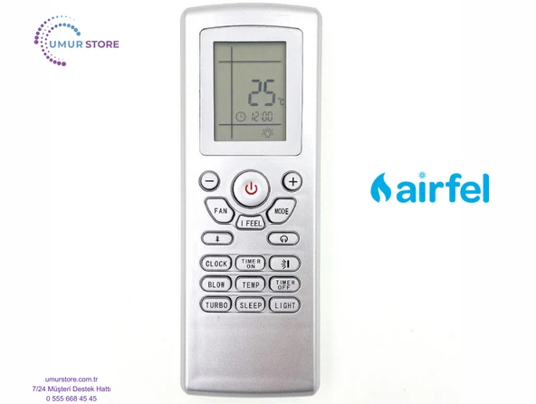 Airfel AS22-0923 Klima Kumandası ürün görseli 1