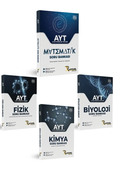AYT Matematik - Fizik - Kimya - Biyoloji Soru Bankası Seti (4 Kitap) ürün görseli 1