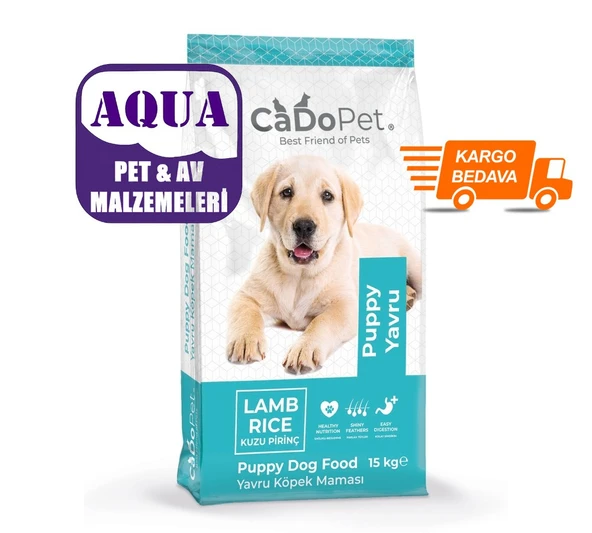 CadoPet Kuzu Etli Yavru Köpek Maması 15 kg ürün görseli 1
