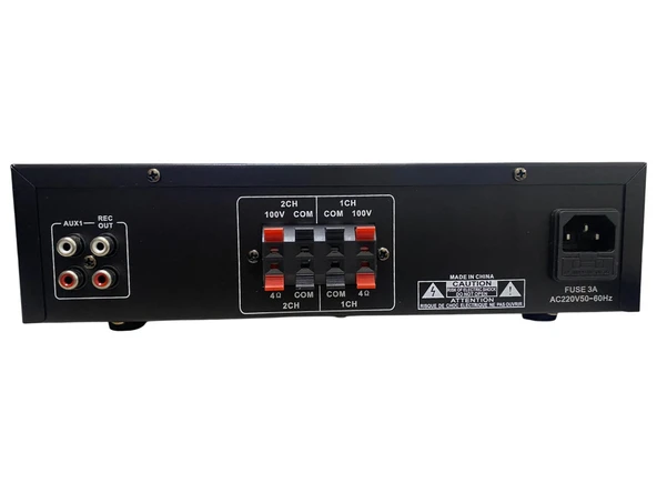 Rose FR-801 - 2X100 Watt 2 ZONE STEREO Mixer Amfi - Resim 3