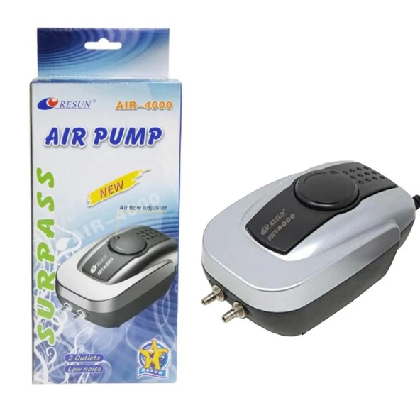 Resun Air 4000 Çift Çıkışlı Hava Motoru 4.5 lt/dk - Resim 3