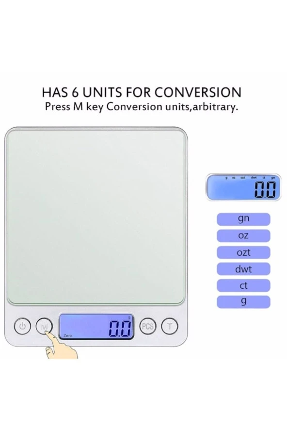 REAL ÖZS ÖZS-1875 DİJİTAL HASSAS MUTFAK TERAZİSİ HASSAS TARTI - 2