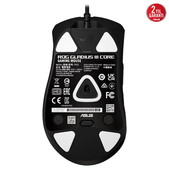 ASUS ROG GLADIUS III CORE 26000 DPI 1000 Hz Kablolu Gaming Mouse ROG GLADIUS III CORE - Resim 5