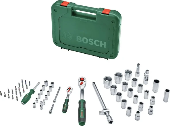 BOSCH 1/4'' + 1/2'' 57 Parça Lokma Anahtar Takımı 1600A02Z9G - Resim 2
