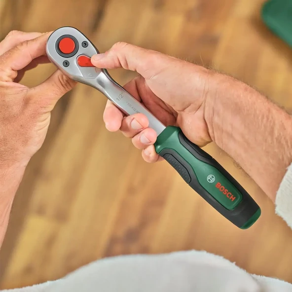 BOSCH 1/4'' + 1/2'' 57 Parça Lokma Anahtar Takımı 1600A02Z9G - Resim 4