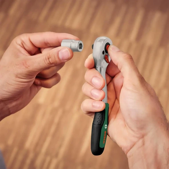 BOSCH 1/4'' + 1/2'' 57 Parça Lokma Anahtar Takımı 1600A02Z9G - Resim 5