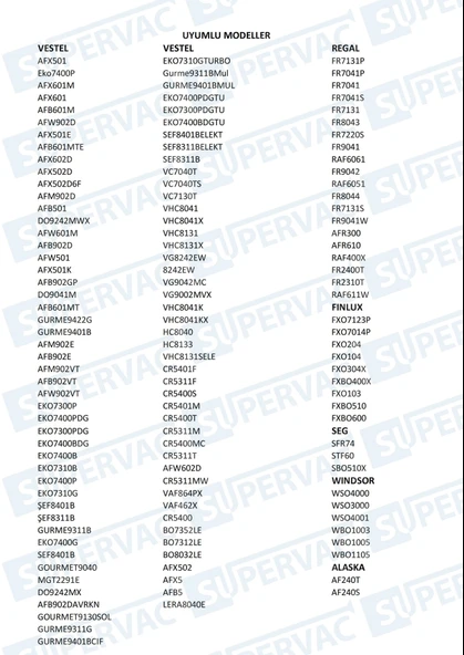 Vestel - Regal - Finlux Fırın Kapak Contası - Resim 2