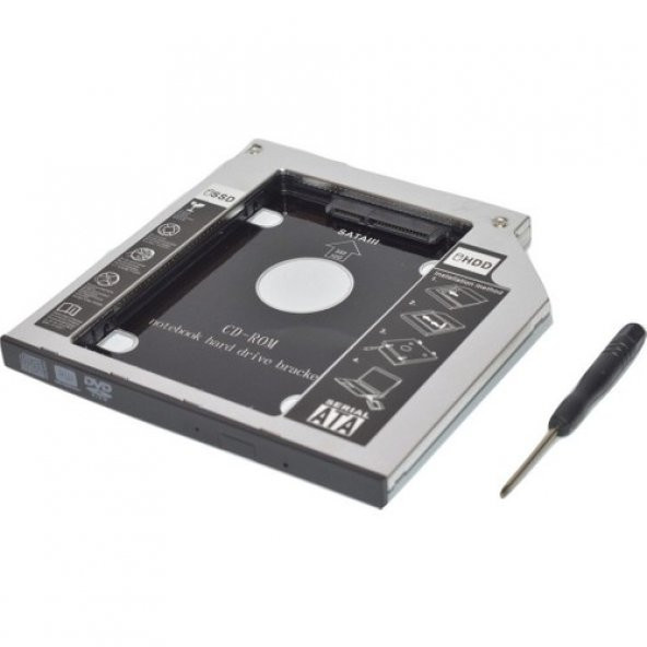 12.7mm HDD Caddy DVD SSD Kutu Sata CD KIZAK İKİNCİ HARDDISK LAPTO