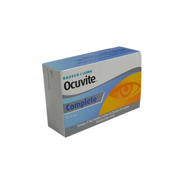 Ocuvite Complete Omega3, Lutein, Zeaksantin Ve Vitaminler İçeren Takviye Edici Gıda 60 Kapsül
