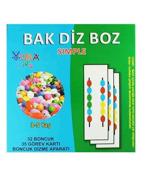 Yuka Bak Diz Boz Simple 3-5 Yaş